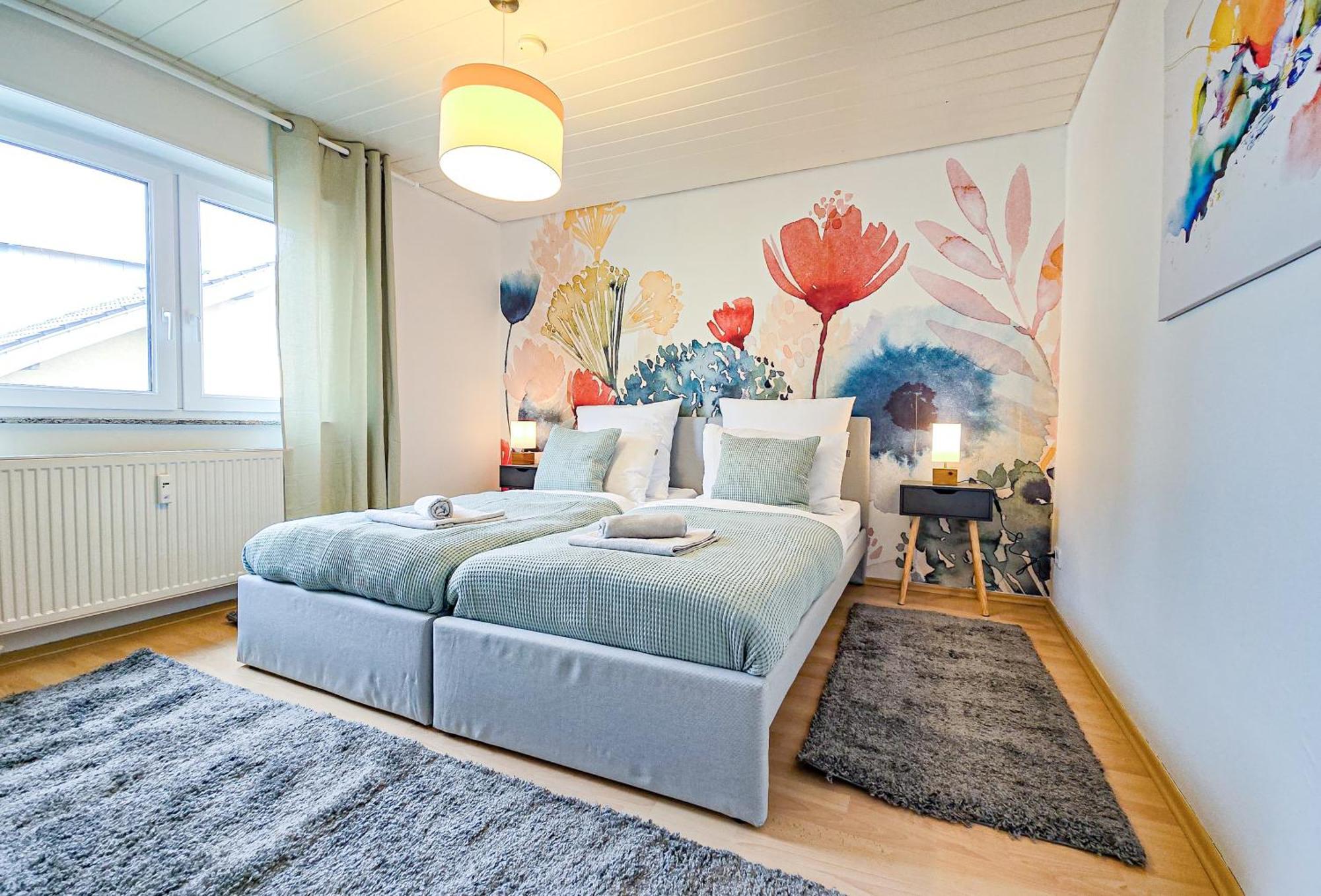 Star-Apartment - Calm, Spacious & Garden, 120M2 Nußloch Esterno foto